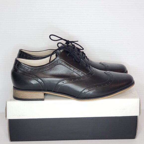 Zapato Black Leather Oxford - HAML6 - Picture 3 of 8